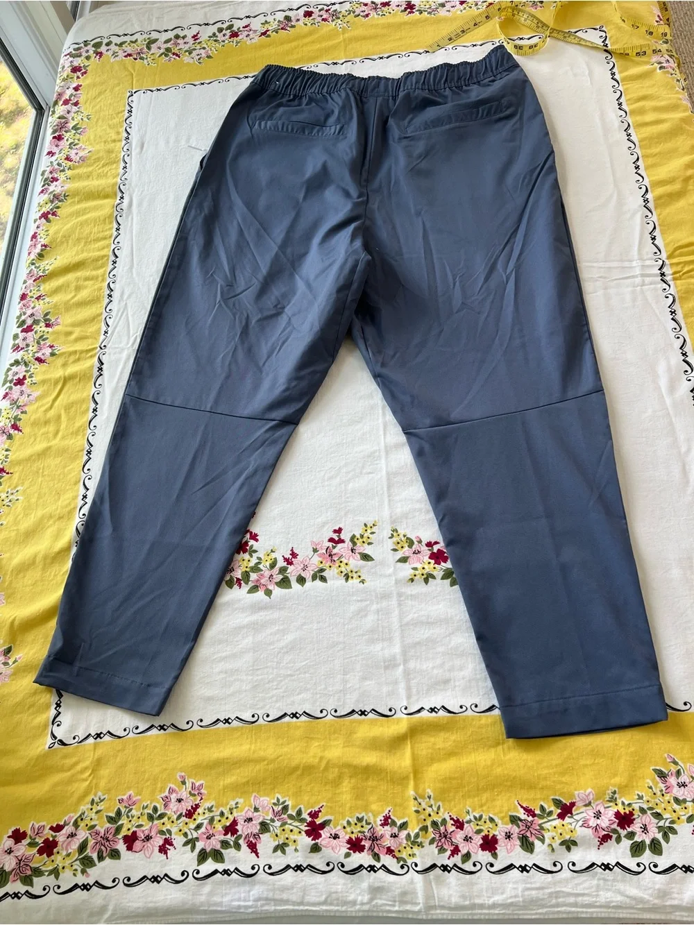 Nike Club Men's Woven Tapered Slate Blue Elastic-Waist Athletic Pants XL - Picture 3 of 9